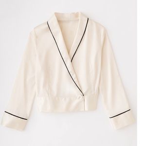 Petite Studio Oleander Crop Top in Ivory